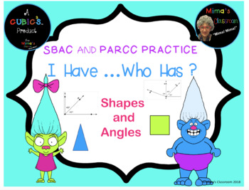 Preview of Geometry: I Have..Who Has? SBAC, PARCC Test Prep