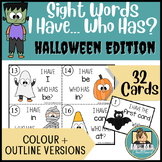 I Have Who Has Sight Words Halloween Edition