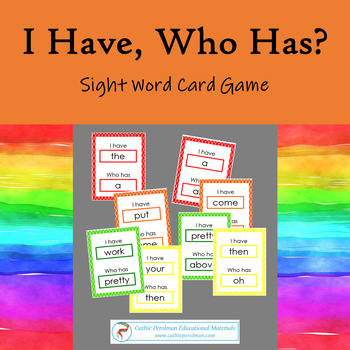 Preview of I Have, Who Has? // Sight and High Frequency Words