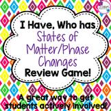 States of Matter/Phase Changes I Have, Who Has Review Game