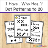 Subitizing Game with Dot Cards to 20 using I Have Who Has