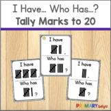 Subitizing Game with Tally Marks to 20 using I Have Who Has