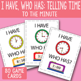 I Have, Who Has Telling Time to The Minute Printable Cards