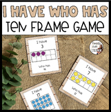 I Have Who Has | Ten Frame Game | Math Activity