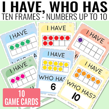 Preview of I Have, Who Has Ten Frames up to 10 Game