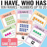I Have, Who Has Ten Frames up to 20 Game