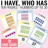 I Have, Who Has Ten Frames up to 30 Game