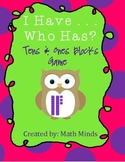 I Have . . . Who Has? Tens & Ones Blocks Game