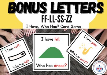 Preview of I Have, Who Has? Bonus Letters, FLSZ Rule Game aligned w/ Fundations