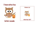 I Have-Whoo Has Owl Letter Sounds