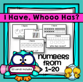 I Have, Whooo Has? Numbers From 1-20 Game