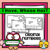 I Have, Whooo Has? Ordinal Numbers From 1st-20th Game