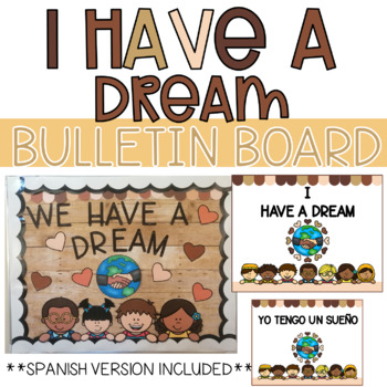 Preview of I Have a Dream Bulletin Board-- Diversity Bulletin Board * Spanish Version *