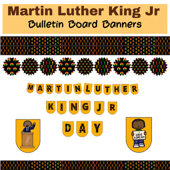 Preview of I Have a Dream Martin Luther King Jr Bulletin Board Banner|Black History Month