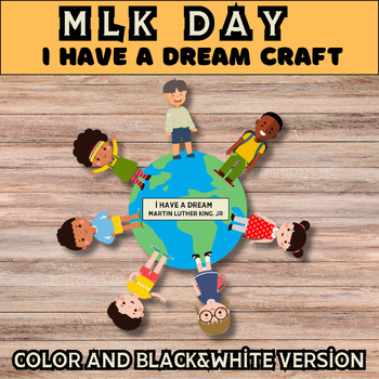 Preview of I Have a Dream | Martin Luther King Jr. Craft | Black History Month