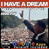 I Have a Dream Primary Source Analysis + Distance Learning