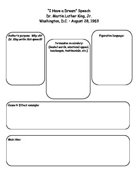 speech writing graphic organizer