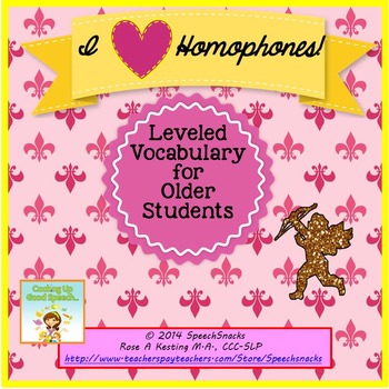 I Heart Homophones--Leveled Vocabulary for Older Students