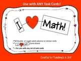 I Heart Math Game Board and Advance/Retreat Cards for Use 