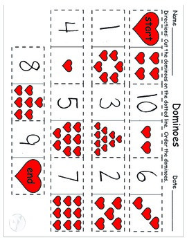 I Heart Math: Valentine's math packet for young learners by Chikabee