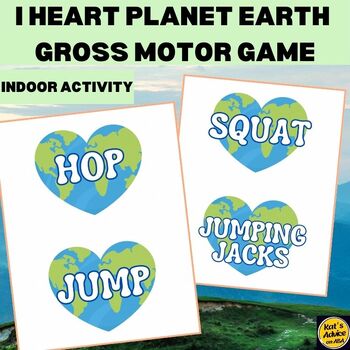 Preview of Earth Day Gross Motor Game | No Prep | Indoor Activity | Brain Break