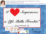 Free Picture Sequences of Life Skills for Speech Language