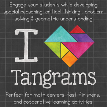 Preview of I Heart Tangrams Math Centers