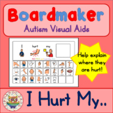 I Hurt My... Board and Symbols - Boardmaker Visual Aids fo