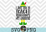 I Just Like To Teach! Teaching's My Favorite SVG and PNG D