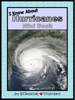 Preview of I Know About Hurricanes - mini book for early primary