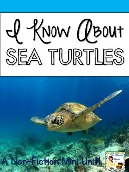 Preview of I Know About Sea Turtles: Nonfiction Mini Unit & Graphic Organizers