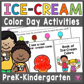 Preview of Ice-Cream Theme Day - Ice-Cream Coloring Coloring Sheet End of Year Activities