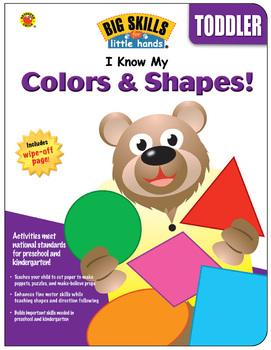 i know my colors  shapes activity book ages 3 printable