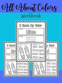 Preview of All About Colors Workbook