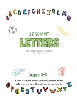 Preview of Letter Tracing Workbook sheets, Letter recognition practice