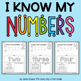 Numbers 0-10 Number Sense Printables