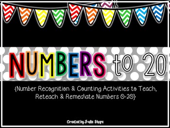Preview of Numbers 0-20 {Activities to Teach, Reteach & Remediate Students}