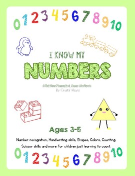 Preview of Number Tracing Early Math Preschool Workbook