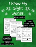 I Know My Sight Words Kindergarten Workbook