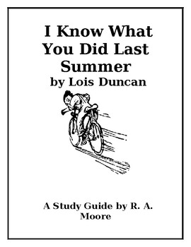 Preview of "I Know What You Did Last Summer" by Lois Duncan: A Study Guide