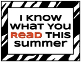Free I Know What You Read This Summer Class Poster Prompt