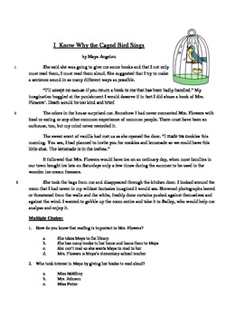 I Know Why The Caged Bird Sings Test Worksheets Teaching Resources Tpt