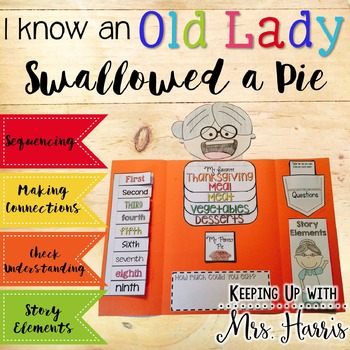 Preview of I Know an Old Lady who Swallowed a Pie Lapbook