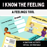 I Know the Feeling | Feelings identification activity