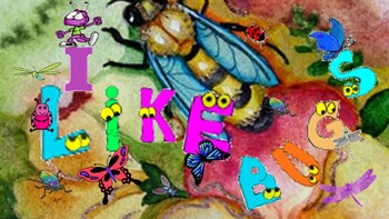 Preview of I LIKE BUGS!  -- COOL FIDDLE SONG and LESSON ABOUT VARIOUS INSECTS!