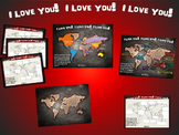 I LOVE YOU! in 12 languages: Fun, Interactive 40-slide PPT