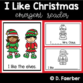 Preview of Christmas: Emergent Reader with Differentiated Word Work - Holiday Book
