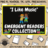 I Like Music - Emergent Reader Little Book - PreK, TK, UTK