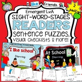 School theme Sight Word Emergent Readers and activities