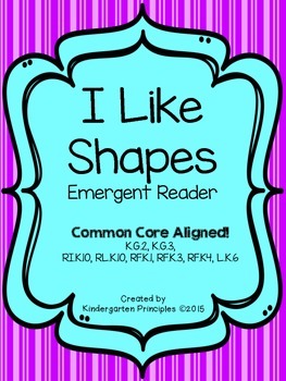 Preview of I Like Shapes: Emergent Reader (Common Core Aligned)